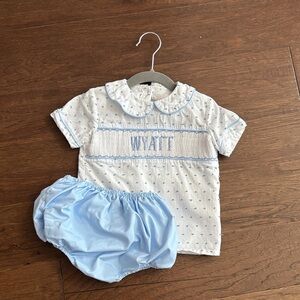 Charming Blue and White Kids Matching Set